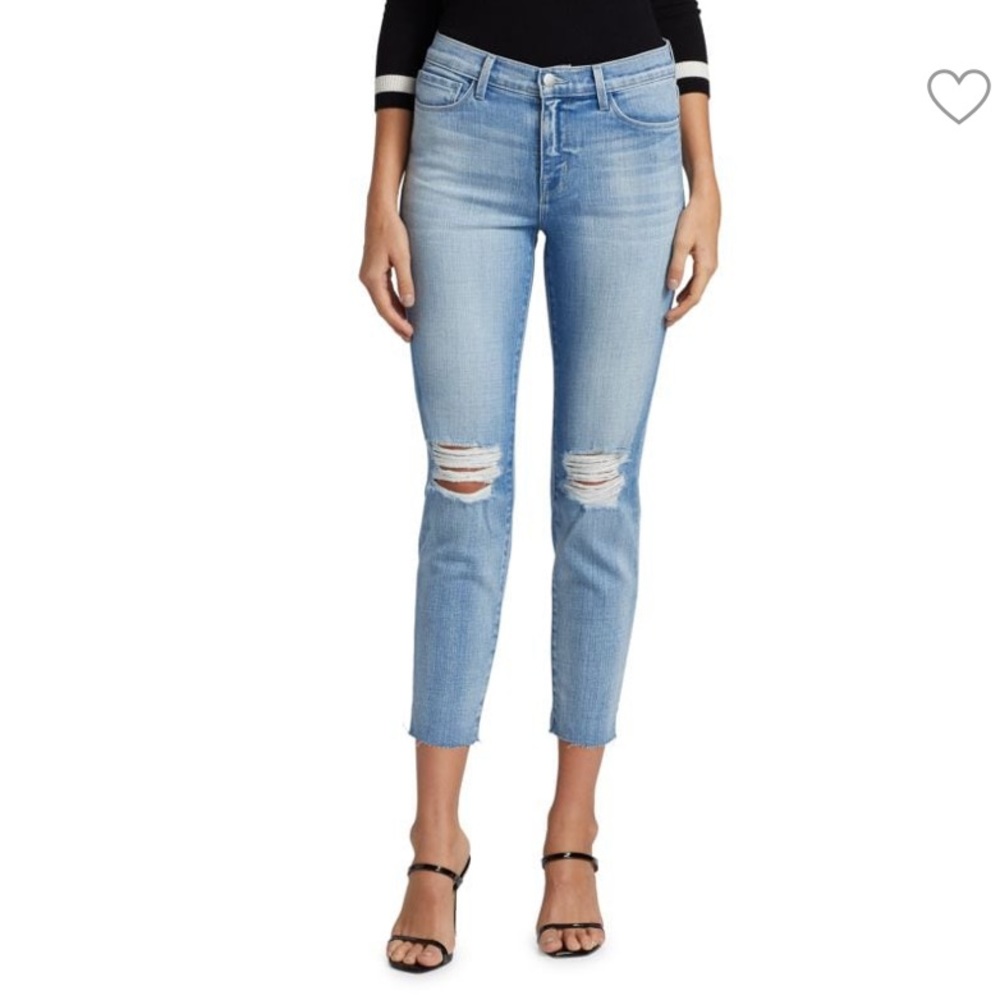 L’AGENCE El Matador Slim High Rise Glacier in Size 32